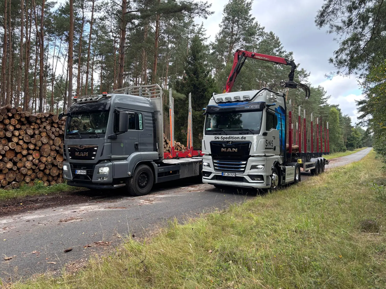 Holz aufladen